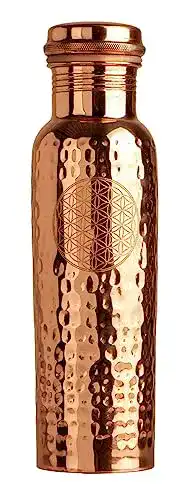 Kupfer Trinkflasche Berk 650ml Praktische Wasserflasche aus Kupfer