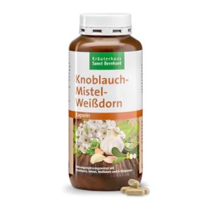 Knoblauch-Mistel-Weißdorn-Kapseln von Kräuterhaus Sanct Bernhard