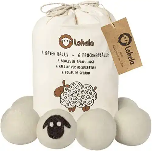 Trocknerbälle LAHELA aus neuseeländischer Schafwolle 6er Set