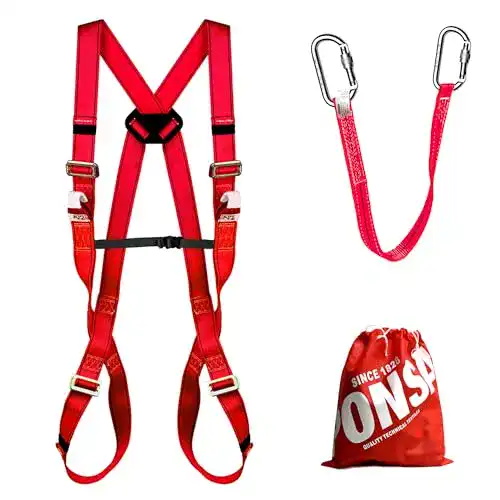 Absturzsicherung Ponsa Fallschutz Set mit Auffanggurt