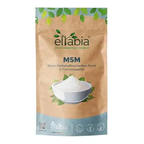 Schwefelpulver Eltabia MSM Pulver 500g – 99,9% reiner organischer Schwefel