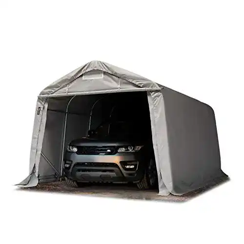 Zeltgarage Toolport Garagenzelt Carport 3,3 x 4,8 m in grau