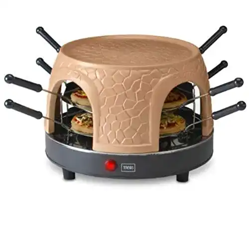 Trebs 99392 Pizzaofen für 8 Personen Pizzagusto mit Terrakottakuppel