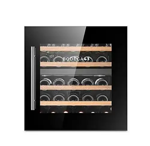 Einbau-Weinkühlschrank Bodega43-25 mit 2 Zonen für 25 Flaschen