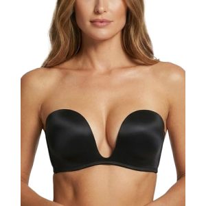 Rückenfreier BH Dotvol Damen mit abnehmbaren Trägern und Push-Up-Funktion