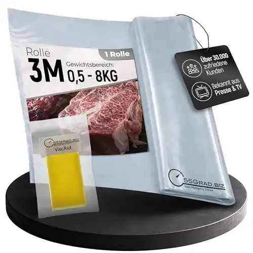 Dry Age Beutel 55Grad Reifebeutel für Dry Aged Beef 3 Meter Rolle