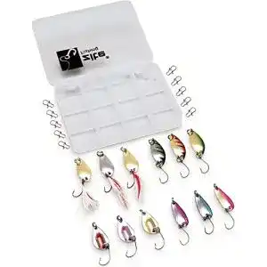 Forellen Blinkerset Zite Fishing 13-teilig für Spinnfischen