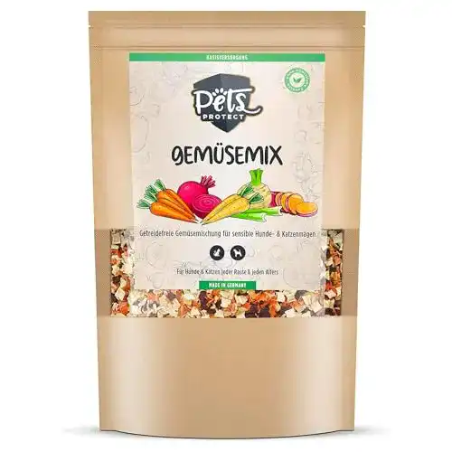 Gemüseflocken für Hunde und Katzen 1kg – Getreidefreier Gemüse-Mix