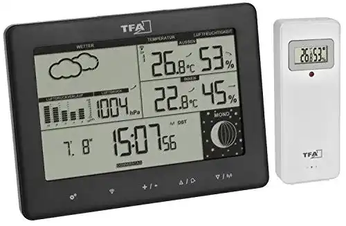 TFA Dostmann Wetterstation Elements mit mehrsprachigem Display