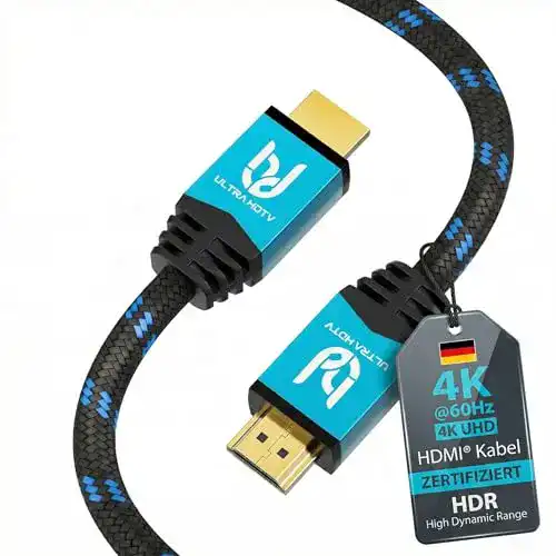 HDMI Kabel 3m für 4K UHD, HDR, ARC Hohe Geschwindigkeit und Kompatibilität