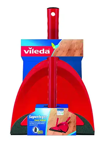 Kehrgarnitur Vileda Superfeger Classic Besen und Kehrset mit Mikroschaum
