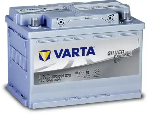 AGM-Batterie 70 Ah Varta Sealed Lead Acid für Start-Stopp-Systeme