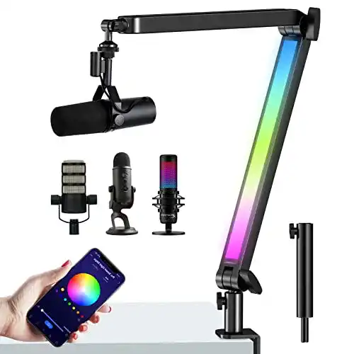 Mikrofonarm YouShares RGB für Shure SM7B und andere Mikrofone