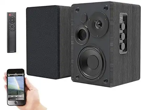 Aktivboxen Auvisio: Stereo-Regallautsprecher-Set mit Bluetooth
