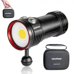 Tauchlampe LetonPower L12 mit 8000 Lumen für Unterwasseranwendungen