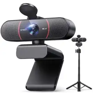 Emeet C960 4K Webcam mit Weitwinkel, Dual Mikrofon und Objektivabdeckung