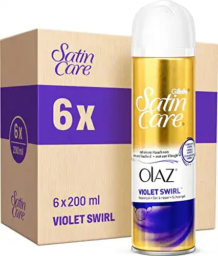 Gillette Rasiergel für Frauen Satin Care Gel Violet Swirl