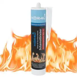 Schamottmörtel Kör4U Schamottkleber 310ml beige für feuerfeste Bauteile
