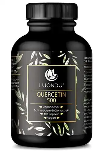 Quercetin Luondu 500 mg Kapseln, 120 Stück, vegan und hochdosiert