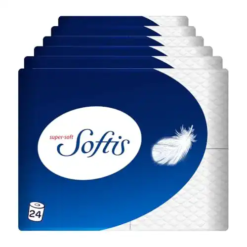 Toilettenpapier Softis 4-lagig, 24 Rollen Packung