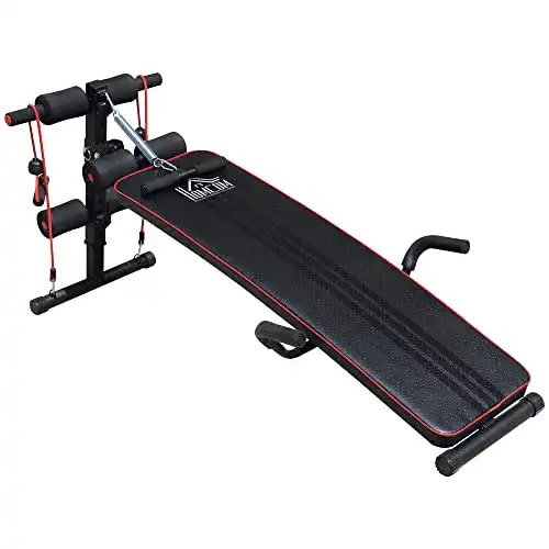 Ganzkörpertrainer HOMCOM Sit-Up Bank für Bauch- und Rückenmuskulatur