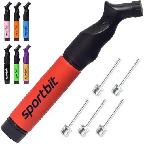 Ballpumpe Sportbit mit 5 Nadeln – Handpumpensystem für Sportbälle