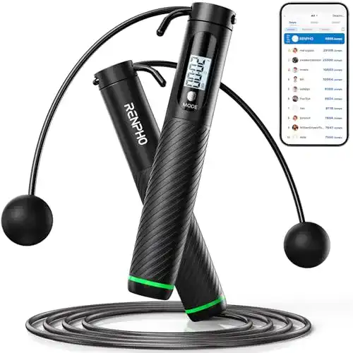 Renpho Fitness Springseil mit Zähler und App-Anbindung