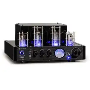 Auna Amp VT Röhrenverstärker HiFi-Verstärker 2x35W RMS für Stereo-Anlagen