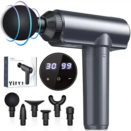 Massagepistole Lefity Mini mit 2600mAh Akku und 30 Geschwindigkeiten