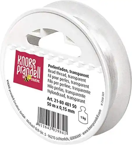 Nylonfaden Knorr Prandell Perlonfaden 0,15 mm 50 m transparent