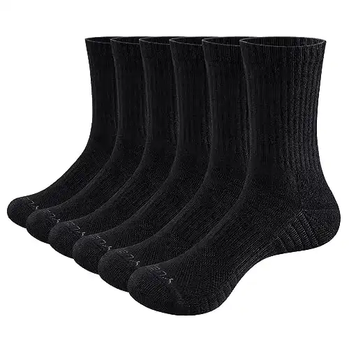 Wandersocken YUEDGE 6 Paar für Männer, atmungsaktiv und komfortabel