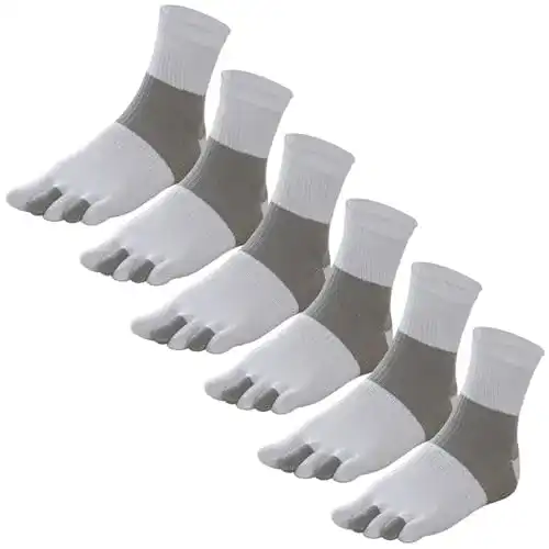 Zehensocken für Herren aus Baumwolle – 6 Paar GINZIN in verschiedenen Größen
