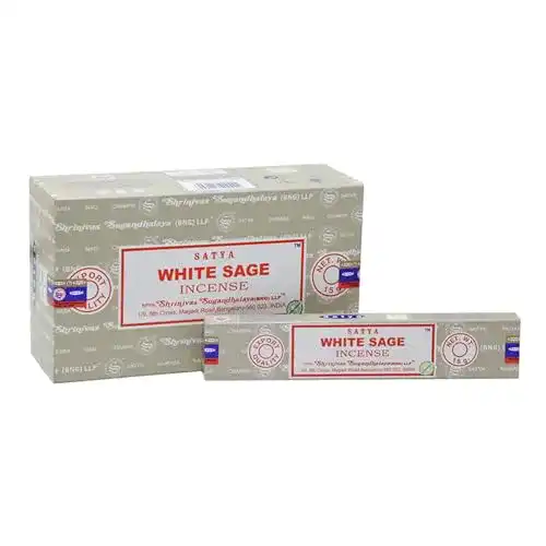 Satya Räucherstäbchen Nag Champa und Weißsalbei im 12er Pack