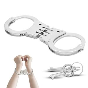 Kosxbo Profi Handschellen aus robustem Stahl mit 2 Schlüsseln