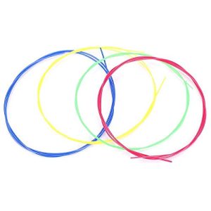 Bnineteenteam Ukulele-Saiten, 4 Stück bunte Nylon-Saiten für Ukulele