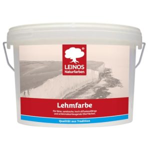 Lehmfarbe Leinos Naturfarben für Innen 10 Liter für mineralische Untergründe