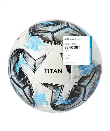 Fußball T1TAN Trainingsball Größe 5 für Vereine und Freizeit