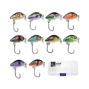 Forellenwobbler Zite Fishing Mini-Wobbler Set, 10 Ultra-Light Kunstköder