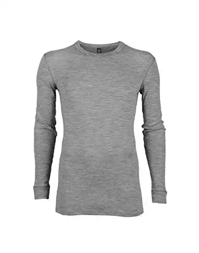 Merino-Unterwäsche für Herren – Dilling Langarmshirt in Grau