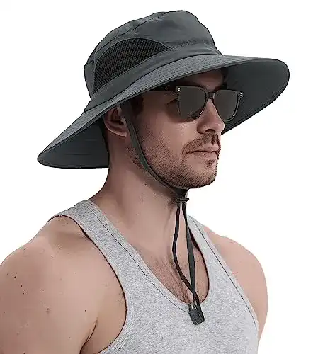Sonnenhut für Herren und Damen mit UV-Schutz und breiter Krempe