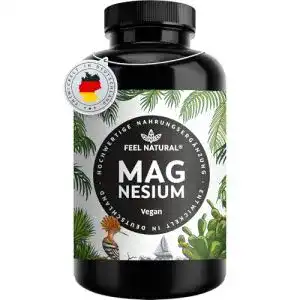 Hochdosierte Magnesium Kapseln von Feel Natural