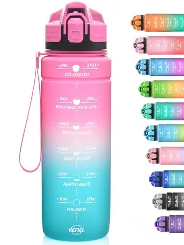Spülmaschinenfeste Niggeey Trinkflasche 500ml für Kinder und Erwachsene
