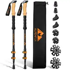 Alpenfux Premium Teleskop Wanderstöcke für Trekking und Nordic Walking