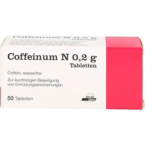 Koffeintabletten Coffeinum N 0,2 g von Mylan dura GmbH