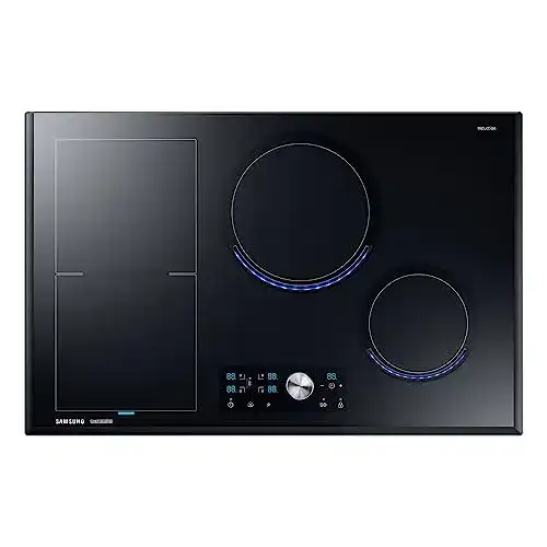Samsung NZ84J9770EK/EF 80 cm autarkes Induktionskochfeld mit Virtual Flame