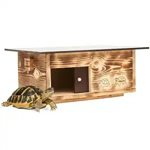 Schildkrötenhaus Woid Herz Premium aus 20 mm Vollholz (SH4)