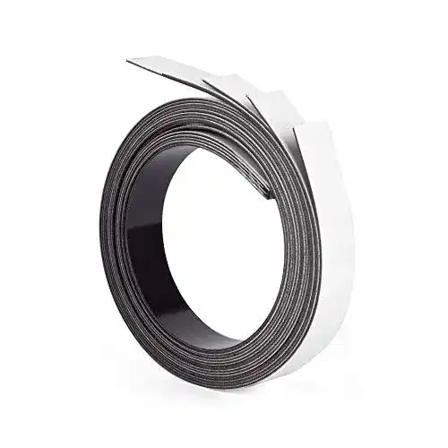 Magnetband Set in Weiß – 5 Stück, 1 Meter Länge
