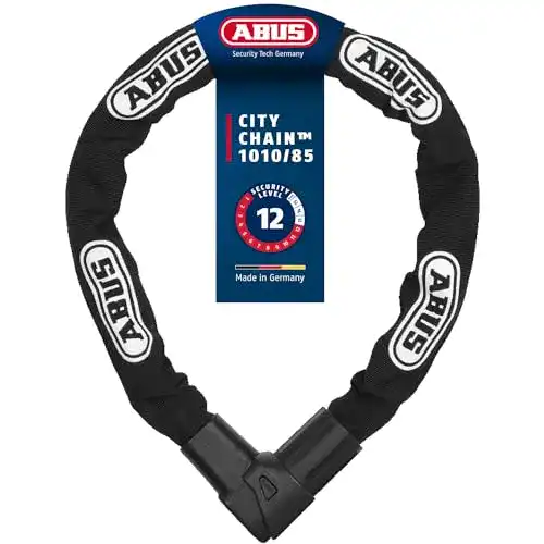 Abus Fahrradschloss ABUS 33559 Kettenschloss, Schwarz, 85 cm