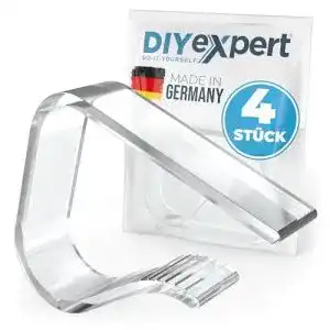 Tischklammern Diyexpert für Tischtücher Transparent, Made in Germany