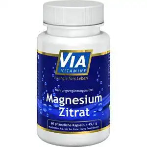 Magnesiumcitrat-Kapseln von Via Vitamine im Vergleich